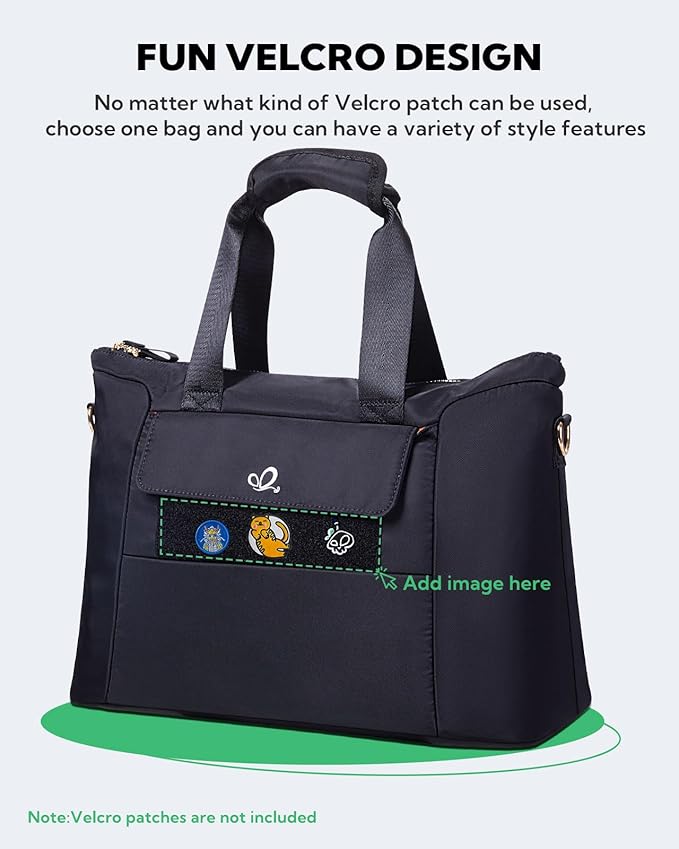 WATERFLY Women's Gym Tote Bag: Lightweight Waterproof Duffel Bag with Compartment Pockets for Woman Carry-on Weekender Overnight Airplane Sports Travel Gym Exercise Duffle Bags