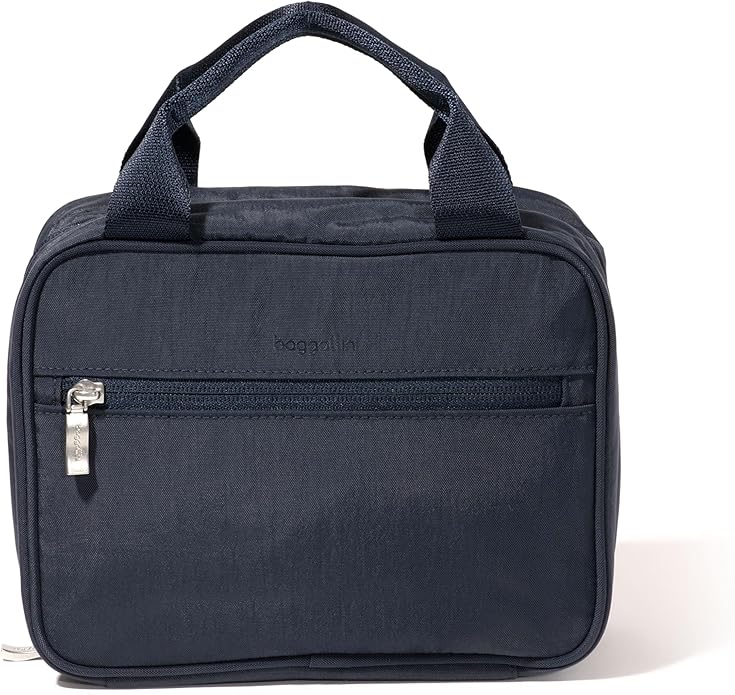 Baggallini Unisex's Hanging Travel Toiletry Kit-Lightweight 6x10 Inch Makeup Bag Toiltery