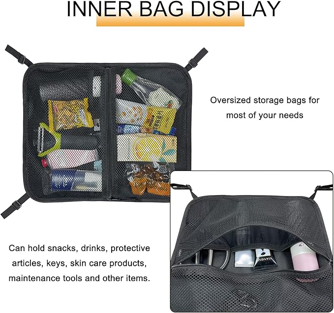 Paddleboard Deck Bag, Mesh Sup Deck Dry Bag Storage Pouch,Mesh Deck Bag for Kayak, Mesh Storage Bag Sup,Sup Accessories Mesh Storage Bag for Stand Up Paddleboard, Surfboard, Kayak